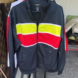Mens Track Jacket Size Medium Forever 21 New 