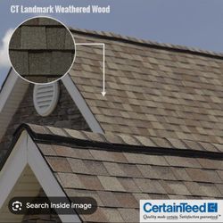 CertainTeed Landmark Weathered Wood  Roof Shingles 