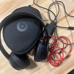 Beat Solo Wired Head Phones -All Black 