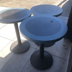 24” Solid Bistro Commercial Tables 