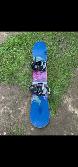 Burton 154cm  Snowboard And Bindings 