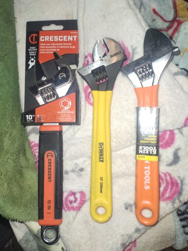 10" Dewalt & Crescent & Klein Tools