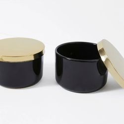 Z Gallerie Storage Canister Duo Set with Lids