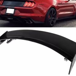 Fits 15-21 Ford Mustang Coupe Rear Trunk Spoiler Gloss Black - GT500 CFTP Style