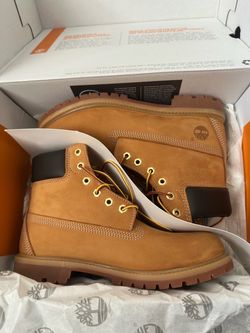 Timberland Mens 6" Premium Boots Wheat NEW WITH BOX Size 10 $220 Retail