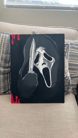 Ghost face original painting on canvas