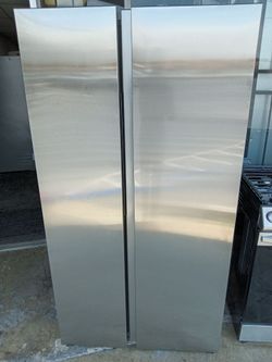 2 yrs old counter depth refrigerator and freezer