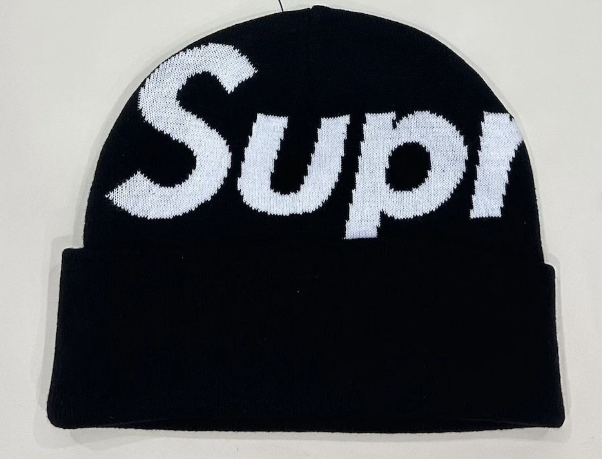 Supreme Box Big Logo Black Beanie