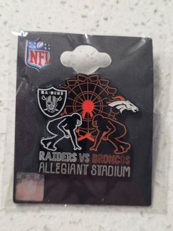 Raiders vs Broncos Game Day Pin – Allegiant Stadium