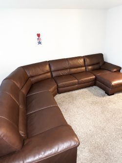 Brown Leather Sectional Sofa /Brand ItalSofa