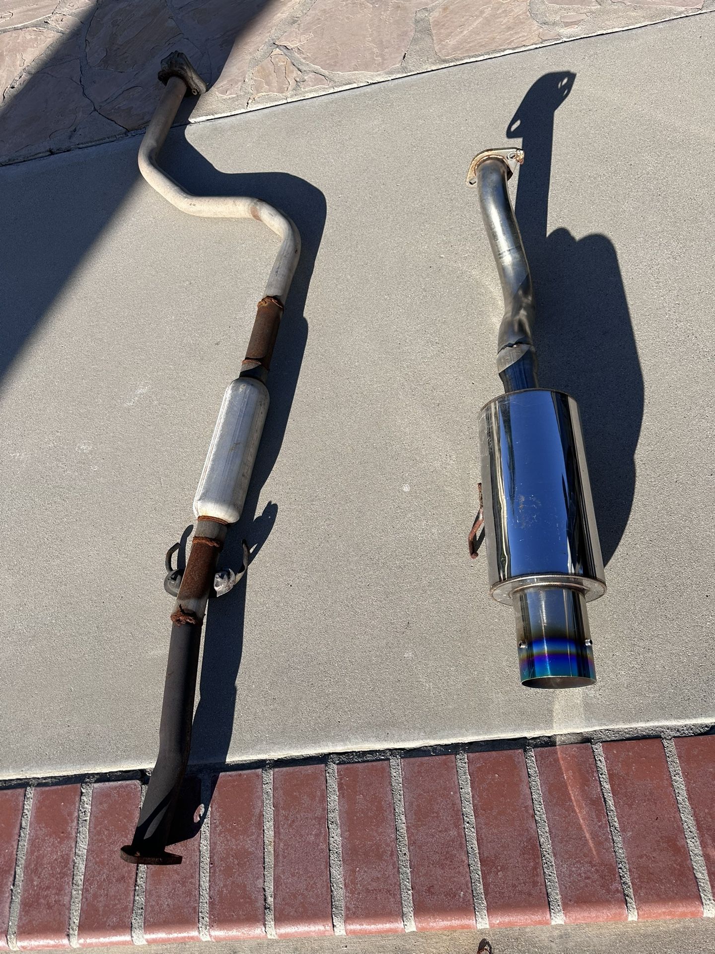 94-01 Acura Integra GS-R OEM Exhaust Midpipe + Aftermarket Muffler