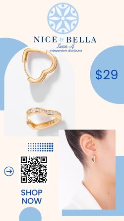 Heart Earrings Nice&bella