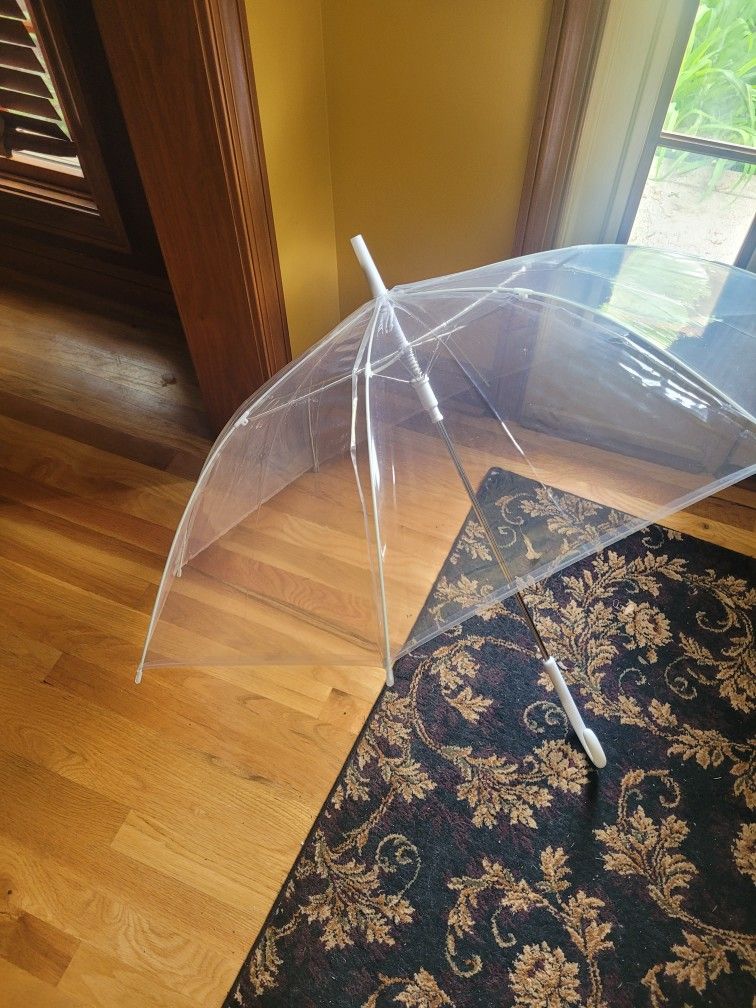 3 Clear Umbrellas