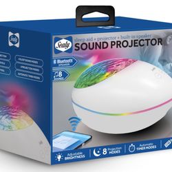 Sealy Sleep Aid Projector Built-In Speaker Sound Projector Bluetooth SN-113-WT #A25