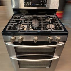 LG DOUBLE OVEN GAS STOVE