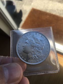 Silver Morgan coin