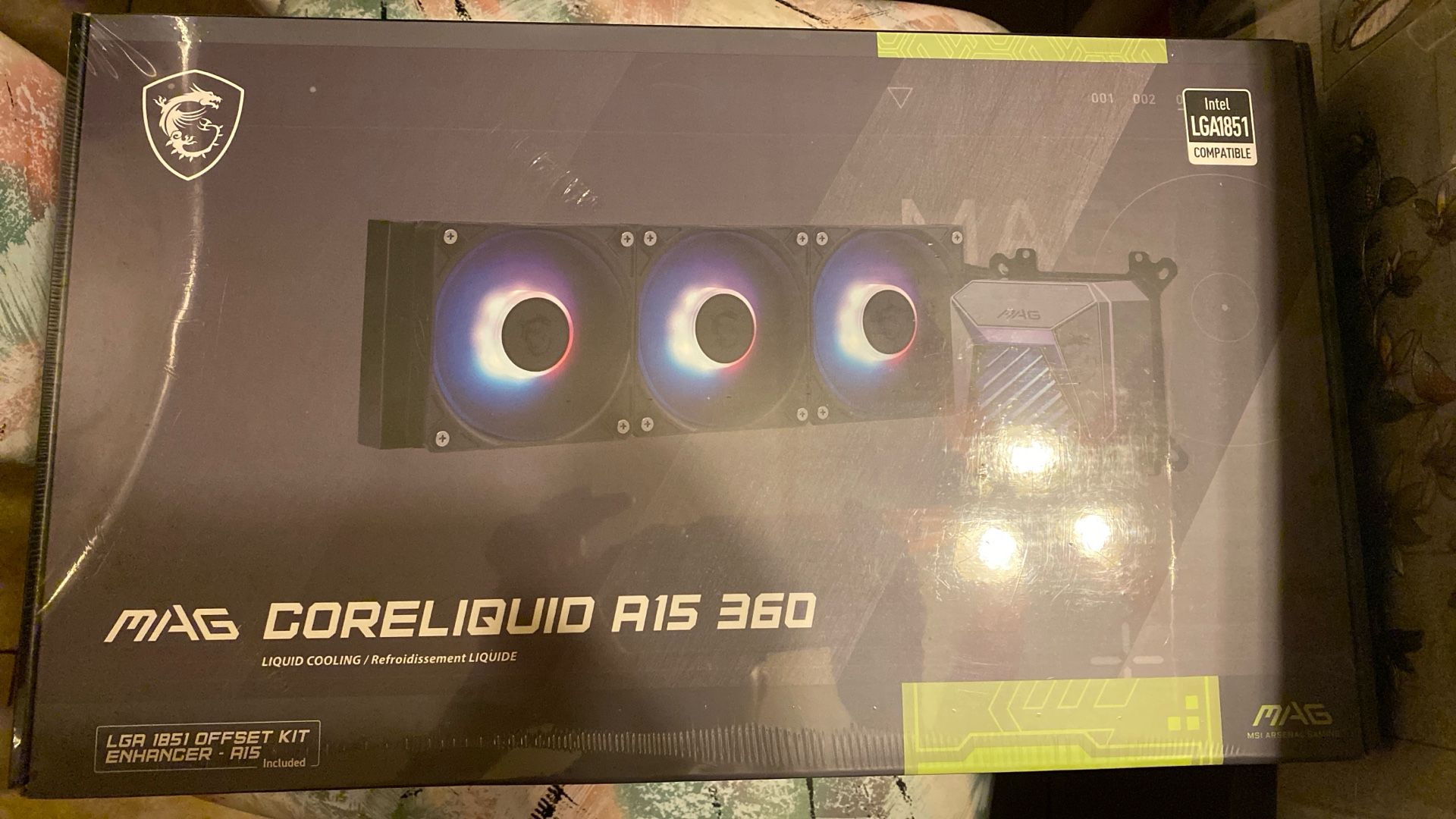 MSI MAG Coreliquid A15 360 Liquid Cooling $80