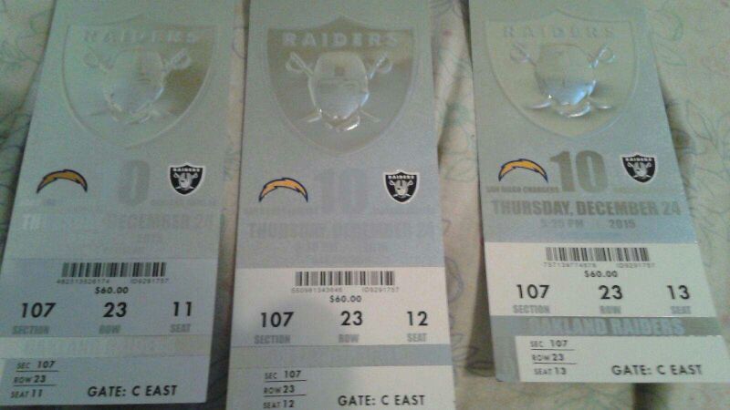 RAIDERS VS SAN Diego