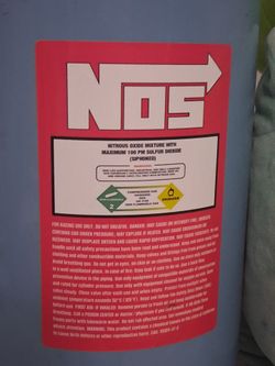 Like New Genuine NOS 14.8 lb Nitrous