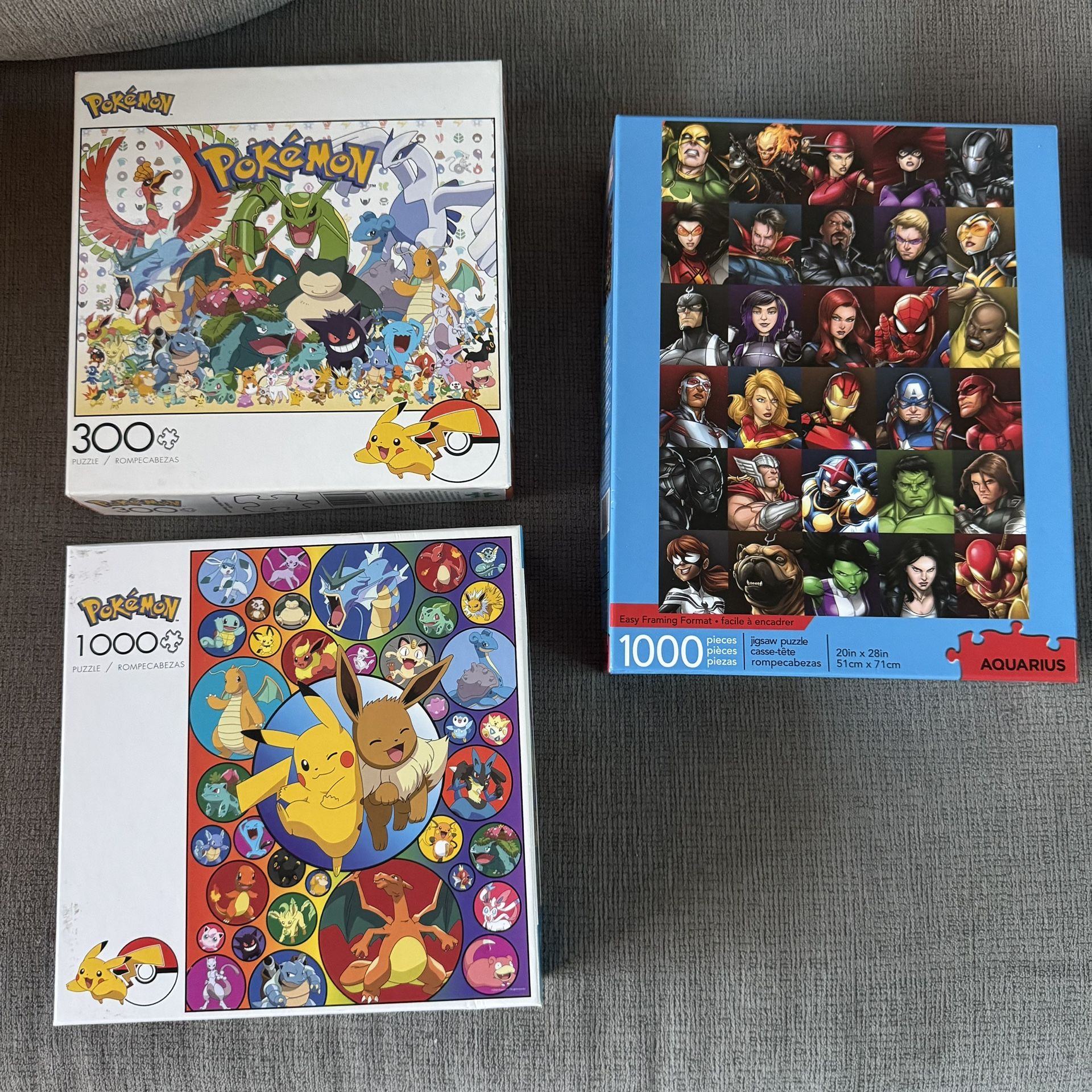 Puzzles (Pokémon & Marvel)