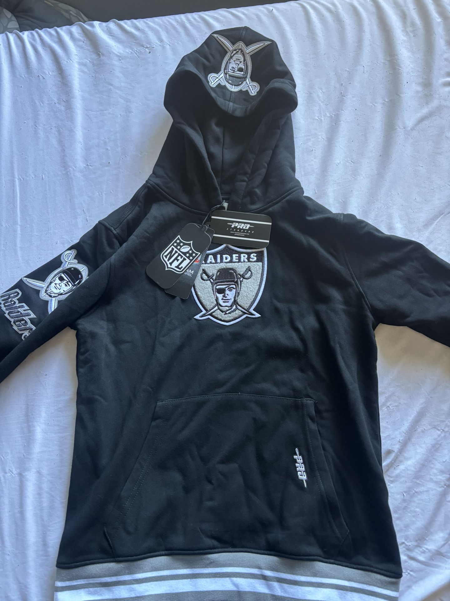 Black/Gray Raiders Hoodie 