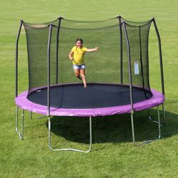 Skywalker Trampolines 14' Round Trampoline with Enclosure & Windstakes