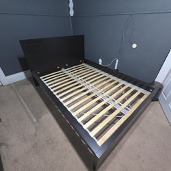 IKEA Malm Full Size Bed Frame (Dark Brown)