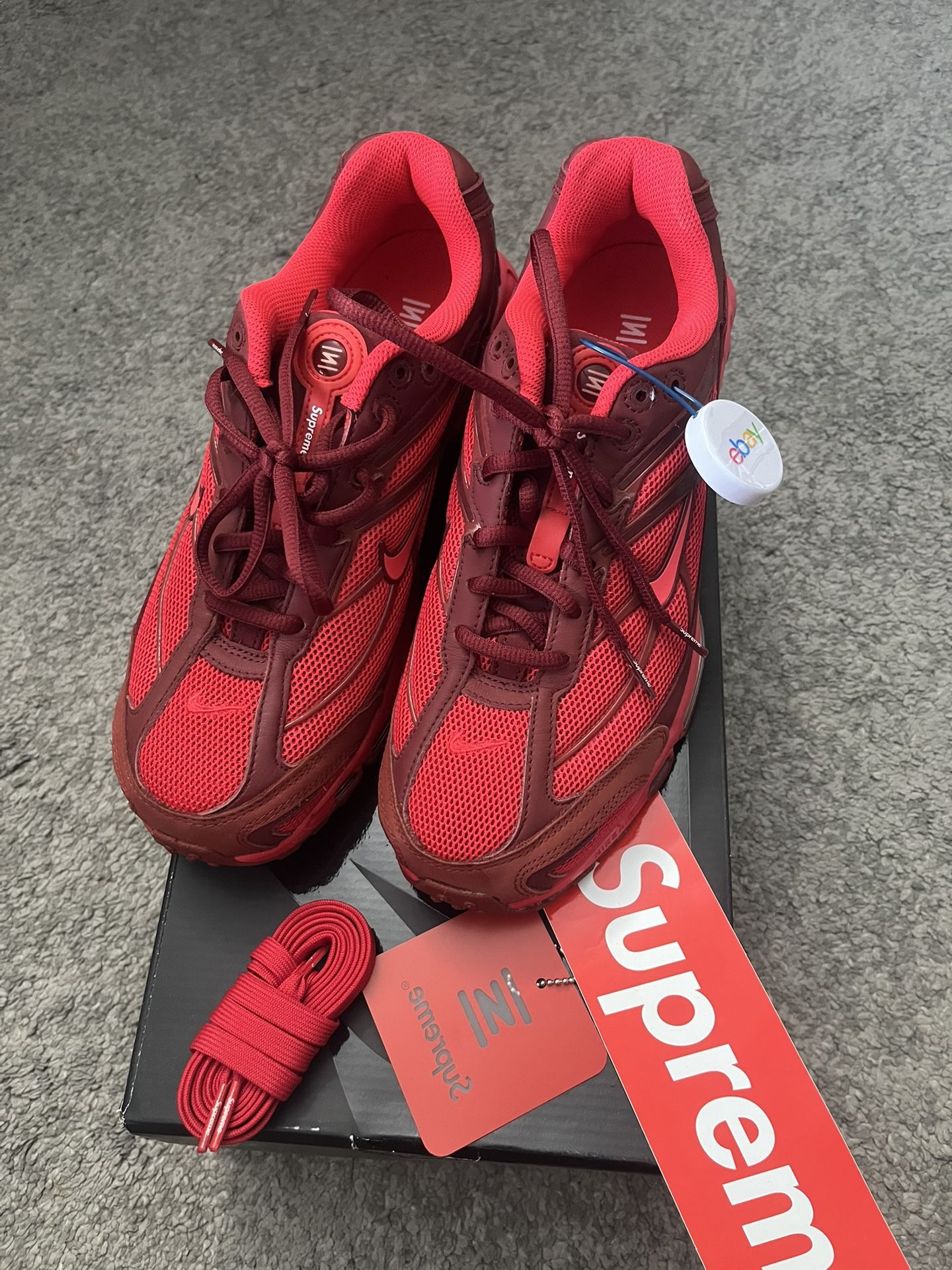 Nike Supreme Shox Ride 2 SP Speed Red Size 7.5 Rare