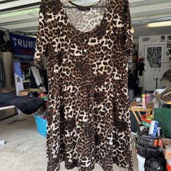 Leopard print dress