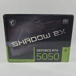 New MSI GeForce RTX 5050 SHADOW 2X OC 8GB GDDR6 Graphics Card C213768