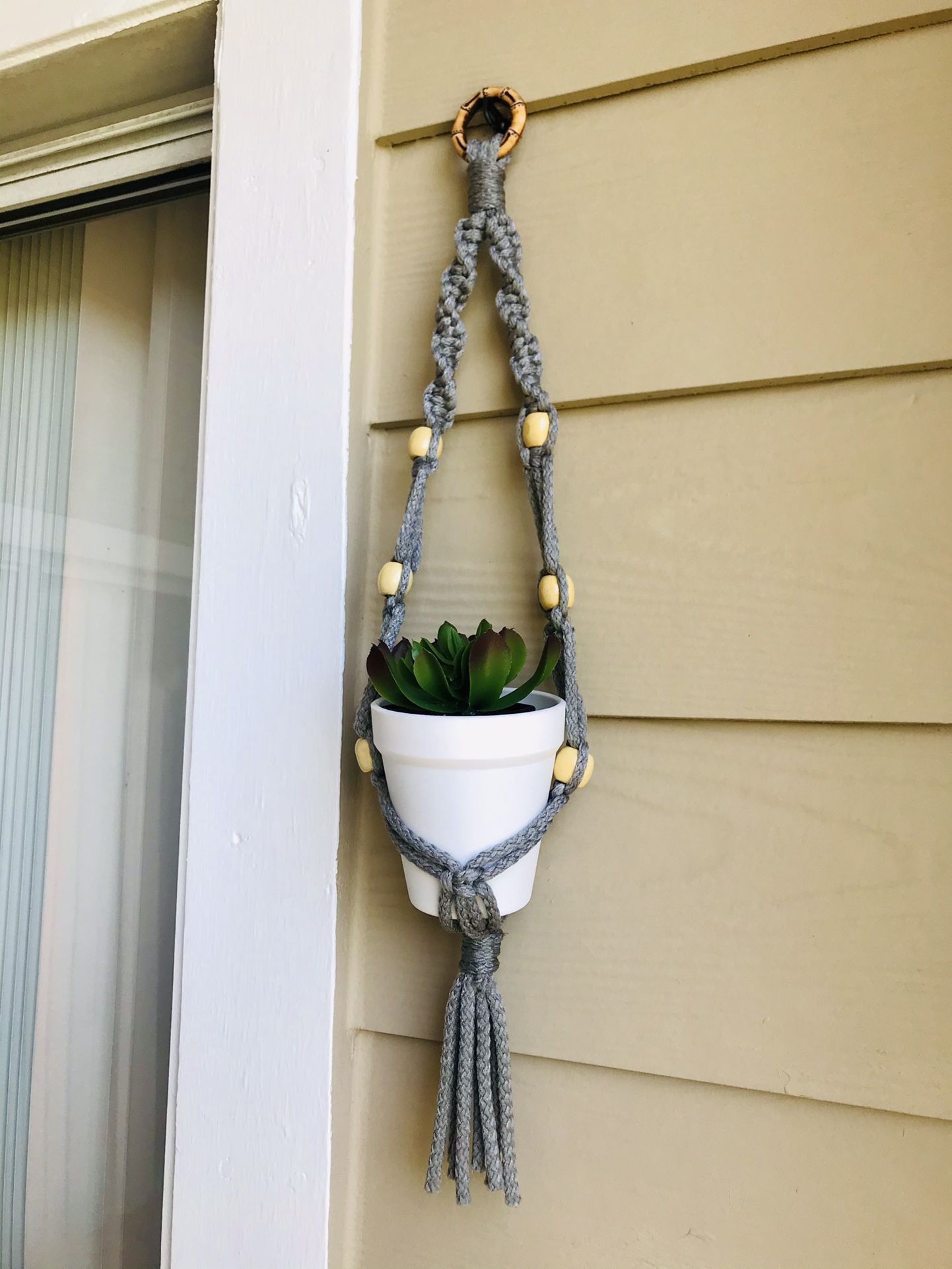 NEW Macrame hanger (plant included )