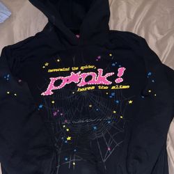 P*NK! Sp5der Hoodie Black