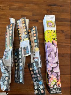 Paint by numbers for adults (4 sets of supplies)