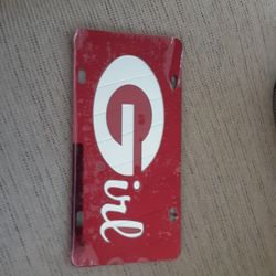 Georgia Girl License Plate Go Dawgs!!