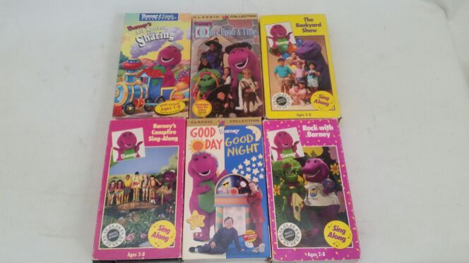 Barney collectable vhs tape lot tested and work great