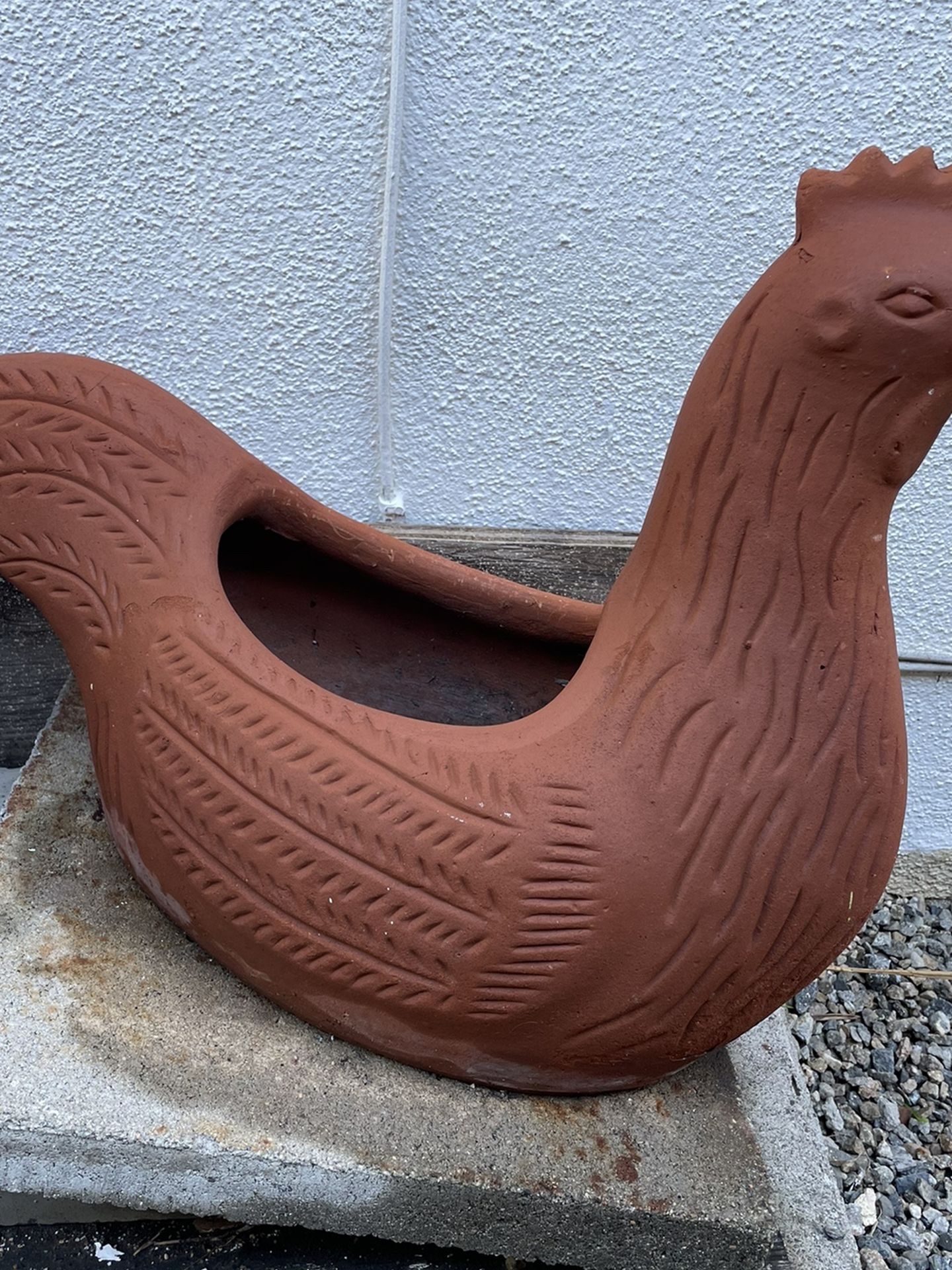 Vintage Planter Terrocotta Chicken Pot