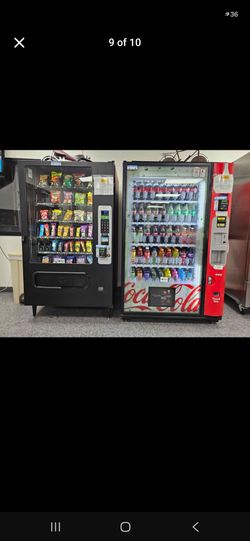 Used snack and drink vending machines
