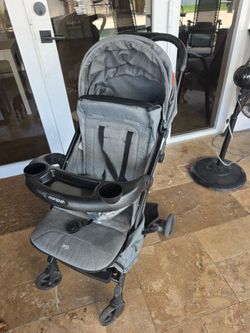 Mompush Lightweight Travel Stroller - Gray