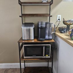Appliances COFFEE MAKER, ICE MAKER, MICROWAVE, STAND  