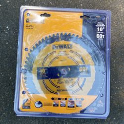 Dewalt 10 Inch 60 Tooth Carbide Saw Blade