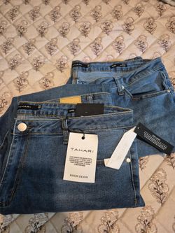 Plus size denim jeans