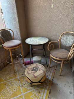 Compact patio set