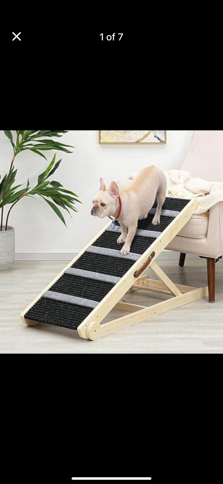 SweetBin Dog Ramp For Bed - Car Ramp For Dog - 39" Long Adjustable 16"-26" Dog Ramps For Small Dogs Large Dogs - Dog Ramp For Couch, Bed Or Sofa, Fold