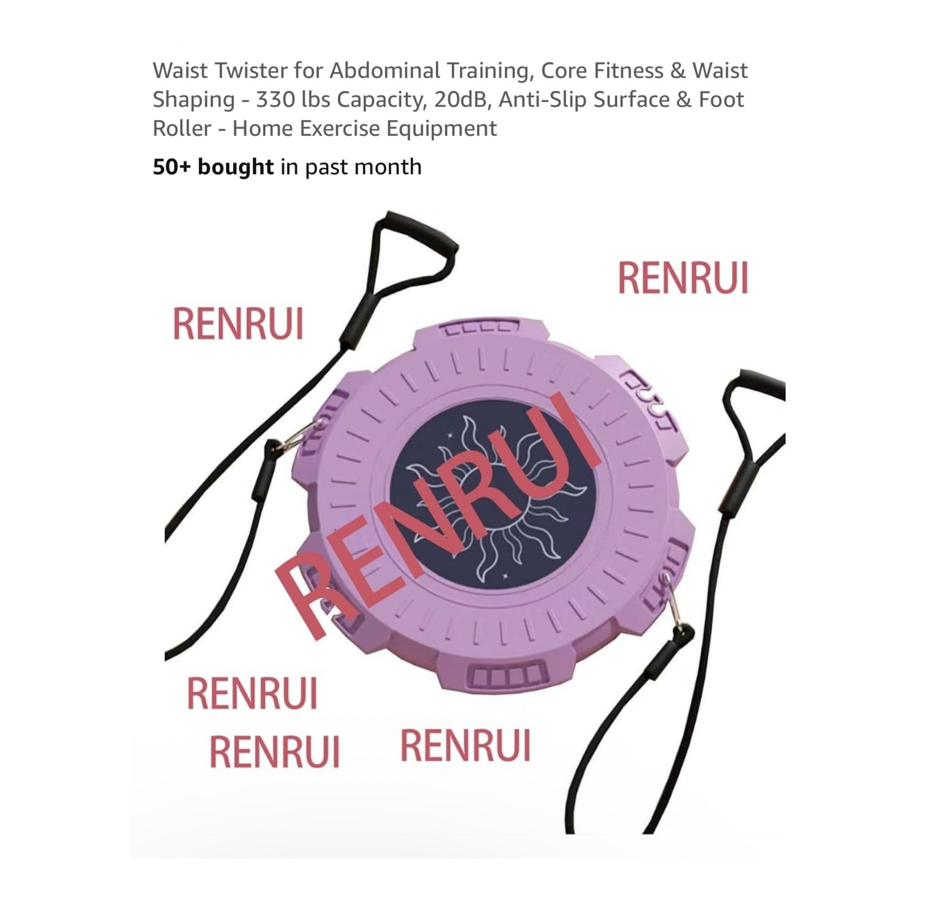 Brand new Waist Twister for Abdominal Training, Core Fitness & Waist Shaping - 330 lbs Capacity, 20dB, Anti-Slip Surface & Foot Roller - Home Exercise