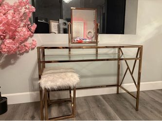 Glass Vanity Set - excellent condition