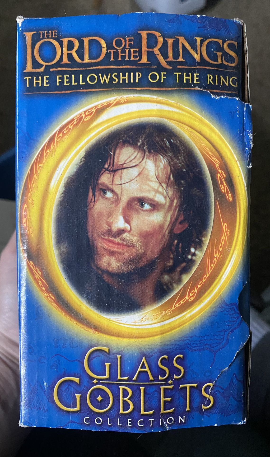 The "The Lord of the Rings: The Fellowship of the Ring Glass Goblets Collection" item featuring Strider (Aragorn)