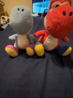 Super Mario ALL STAR COLLECTION Blue & Red Yoshi Stuffed Toy Plush