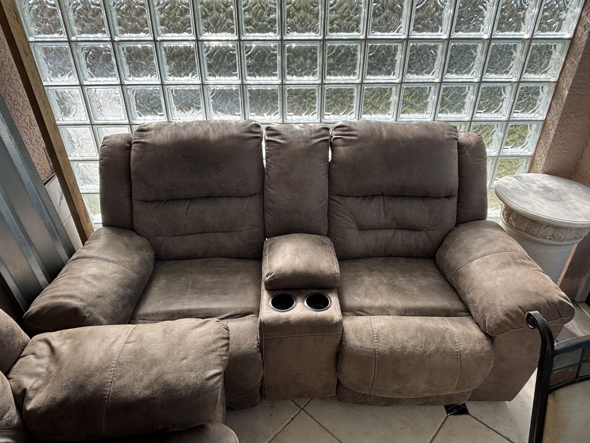 Full Set Brown Couches