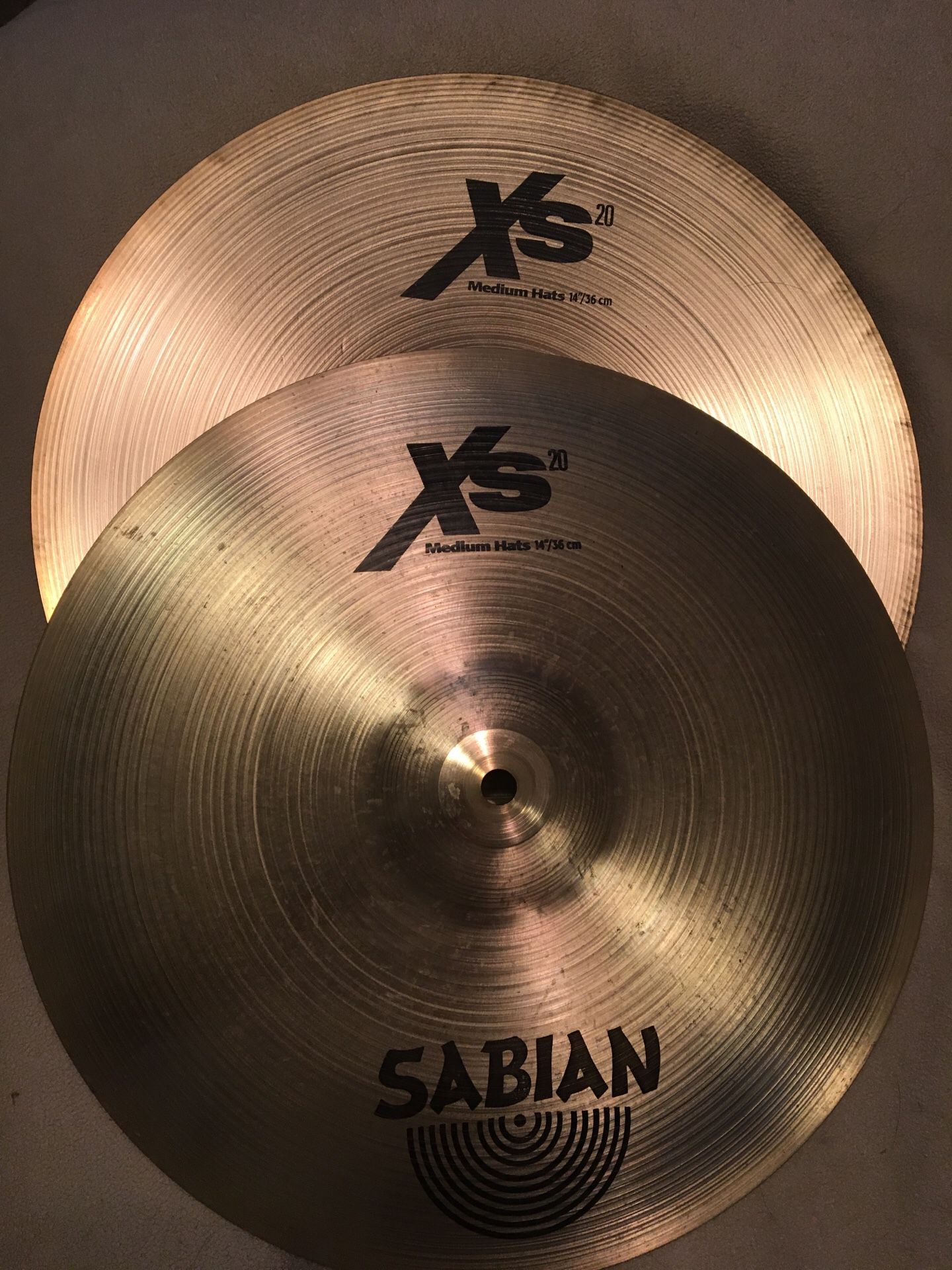 Sabian XS20 14” Hi hats like new Minor play wear
