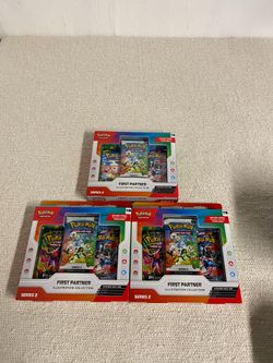 Pokémon First Partner Illustration Collection Series 2 Lot Of 3 Brand New